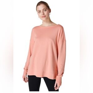 Sweaty Betty After Class Cross Back Sweatshirt,  S (4/6)